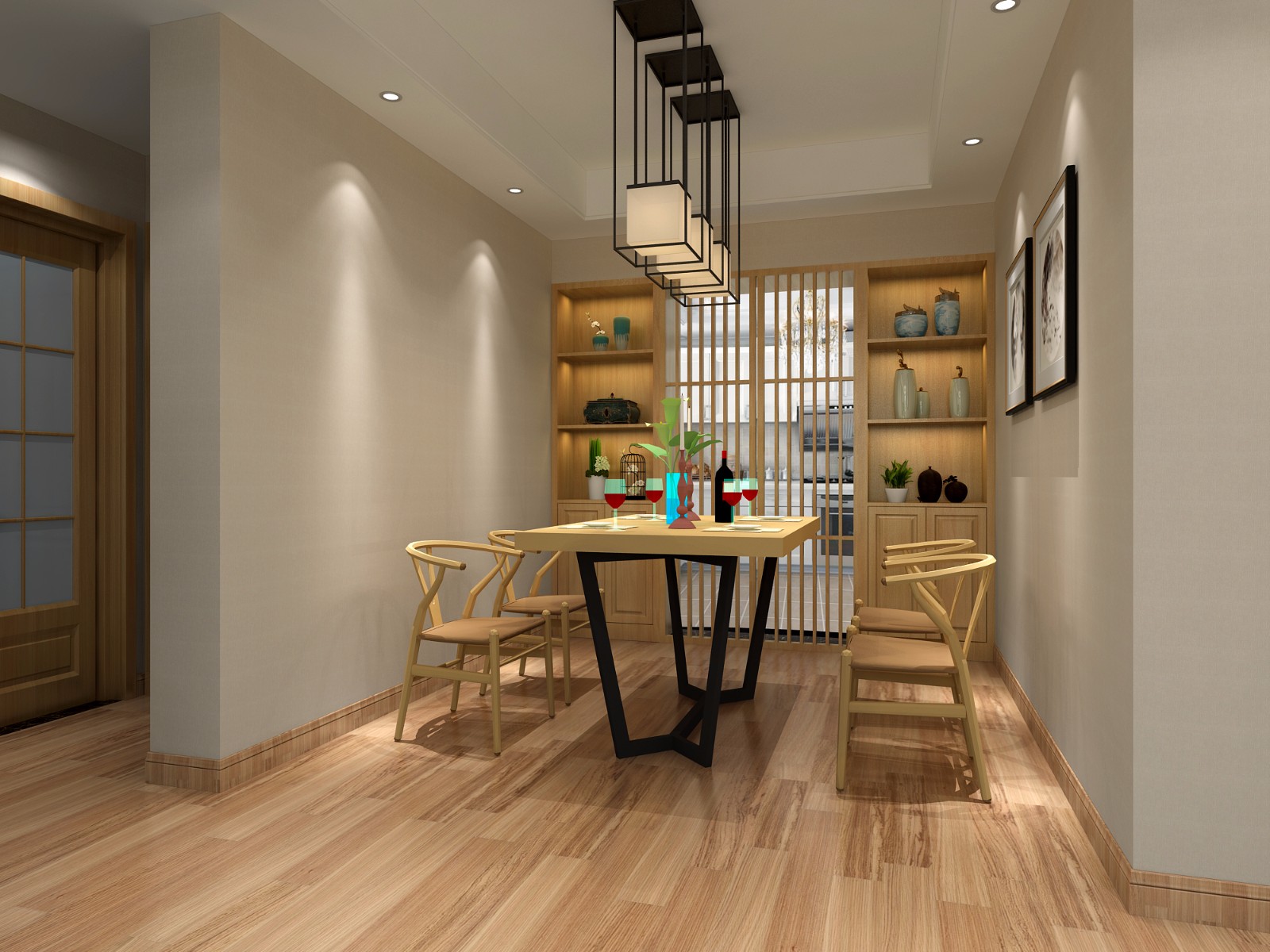 日式客厅餐厅 - 效果图交流区-建E室内设计网
