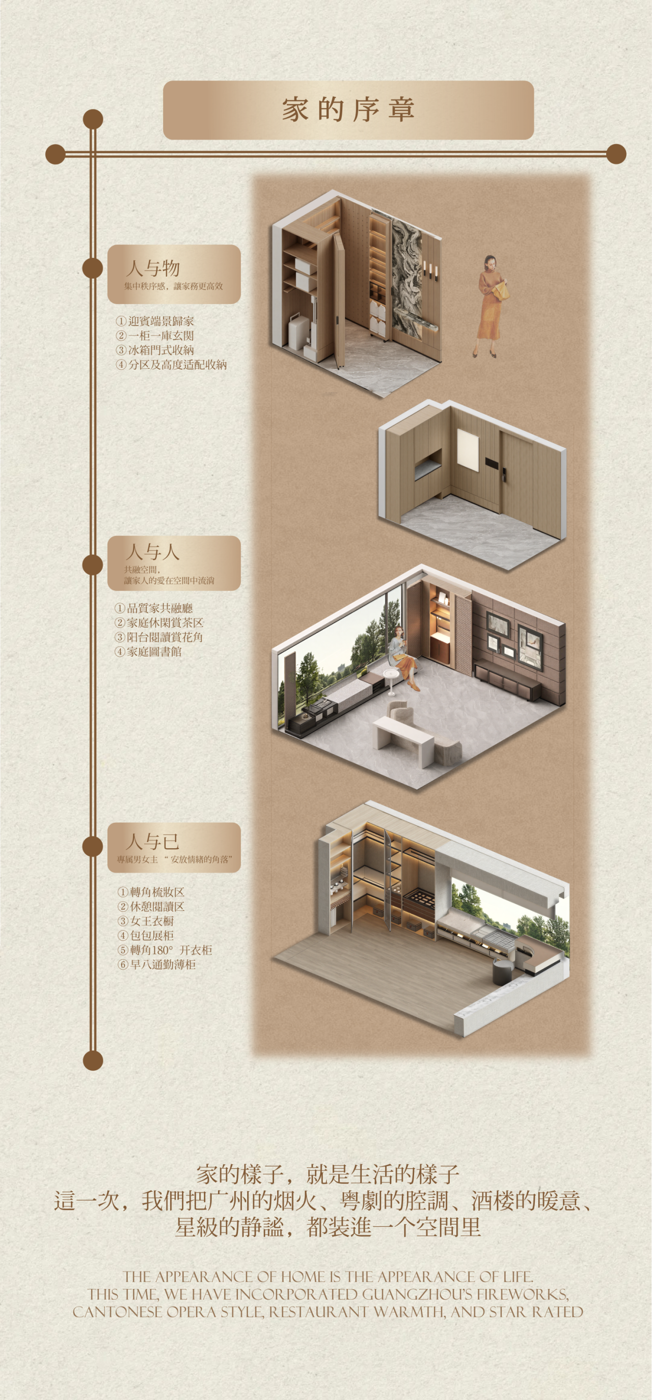 新作 CLV | 华润置地广州公园上城样板房:「合而不同」的广式生活剧本